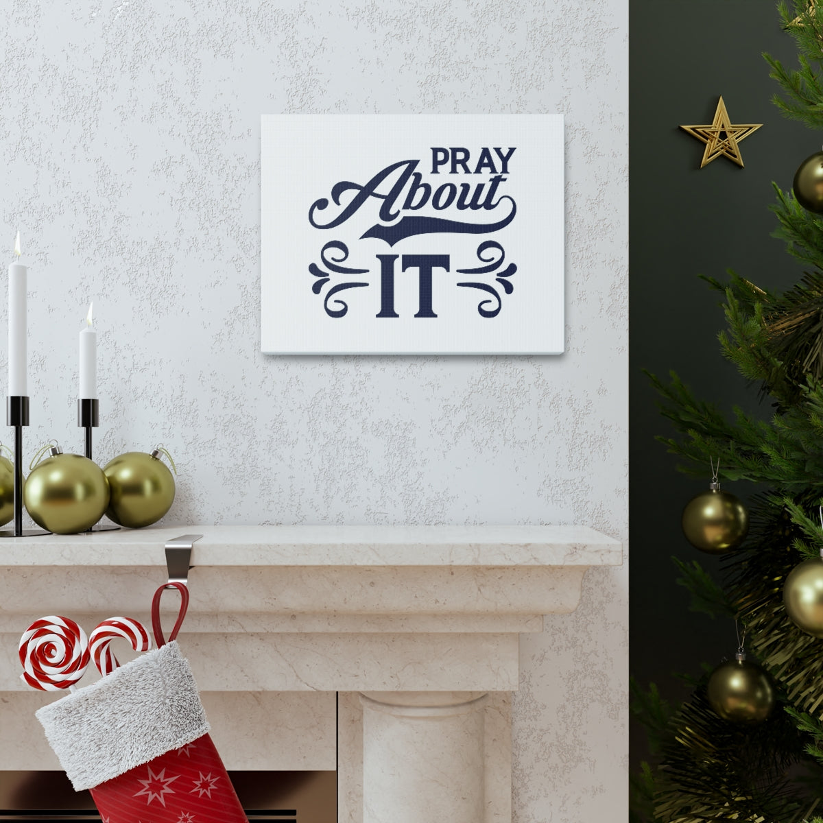 Scripture Walls Pray About It Wind 1 John 5:14 Christian Wall Art Bible Verse Print Ready to Hang Unframed-Express Your Love Gifts