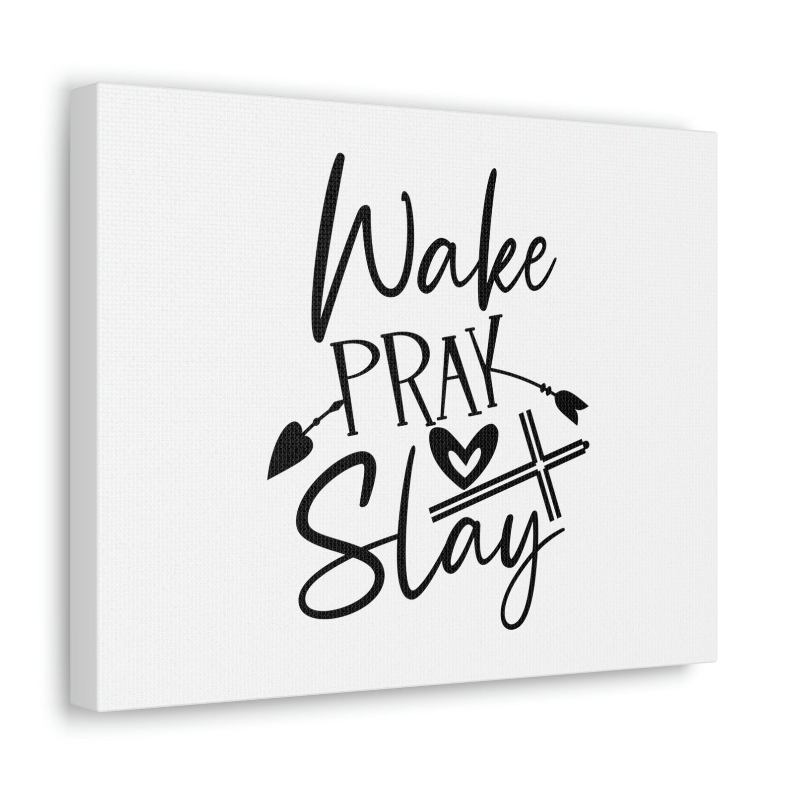 Scripture Walls Pray & Slay Luke 21:36 Arrow Heart Christian Wall Art Bible Verse Print Ready to Hang Unframed-Express Your Love Gifts