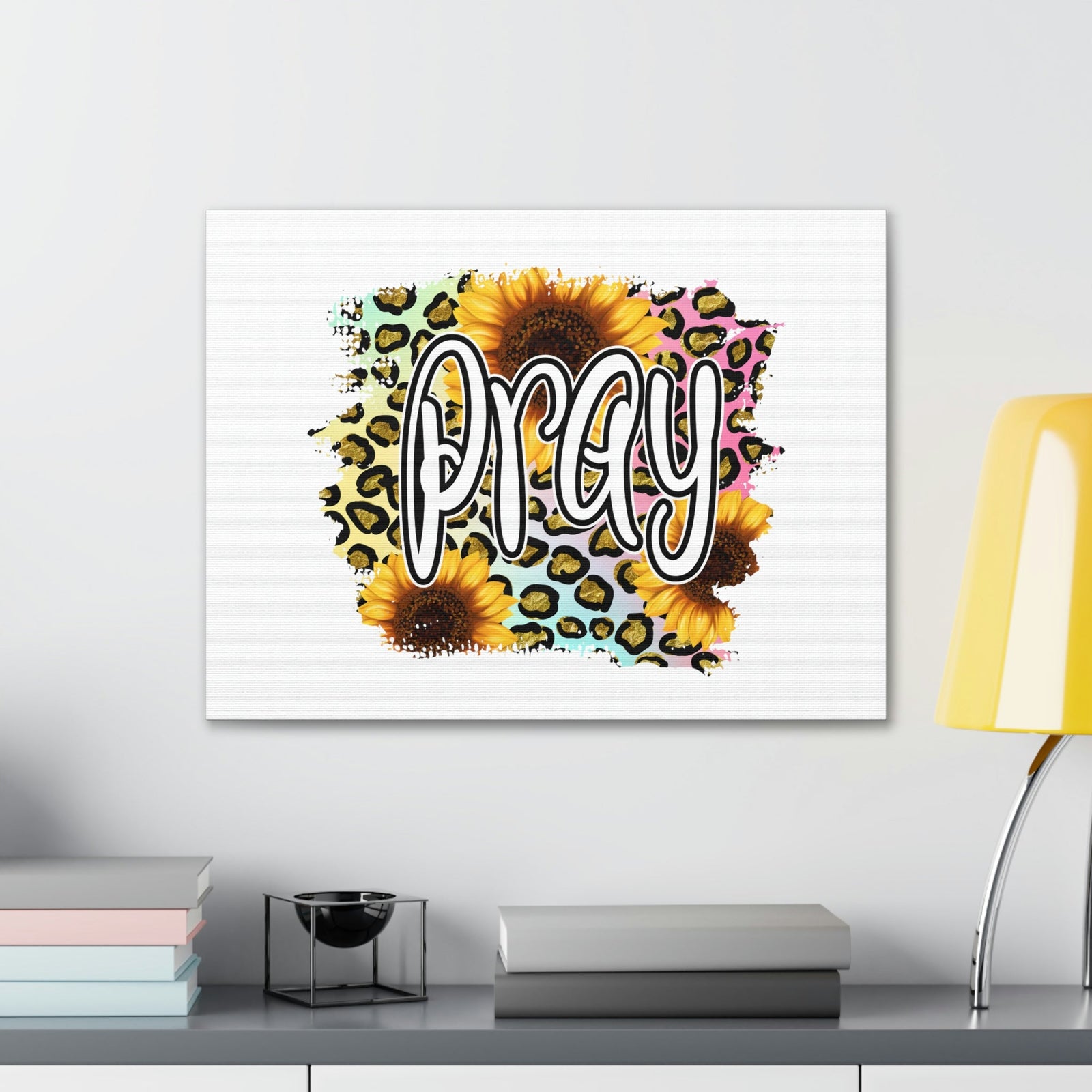 Scripture Walls Pray Colossians 4:2 Sunflower Leopard Christian Wall Art Bible Verse Print Ready to Hang Unframed-Express Your Love Gifts