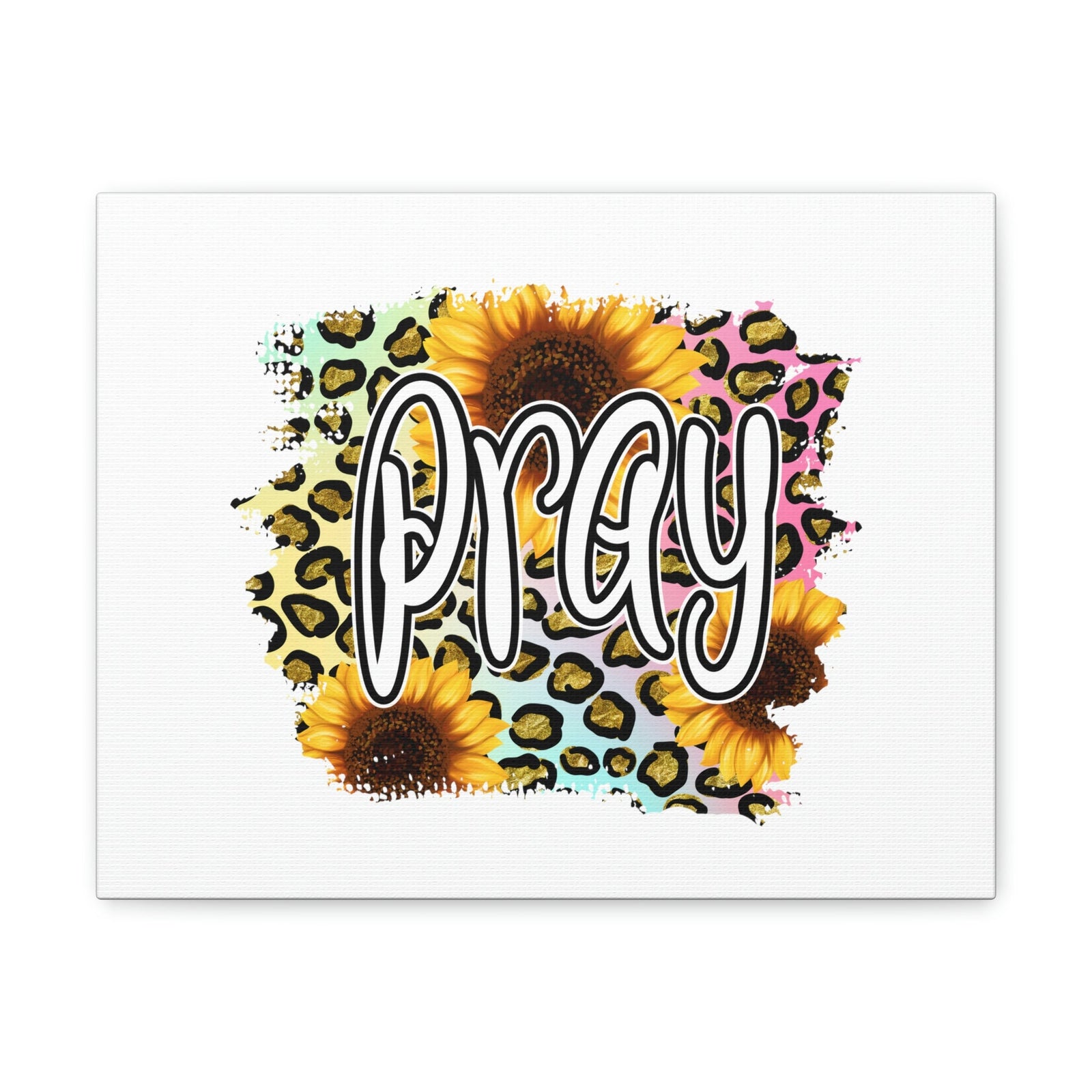 Scripture Walls Pray Colossians 4:2 Sunflower Leopard Christian Wall Art Bible Verse Print Ready to Hang Unframed-Express Your Love Gifts