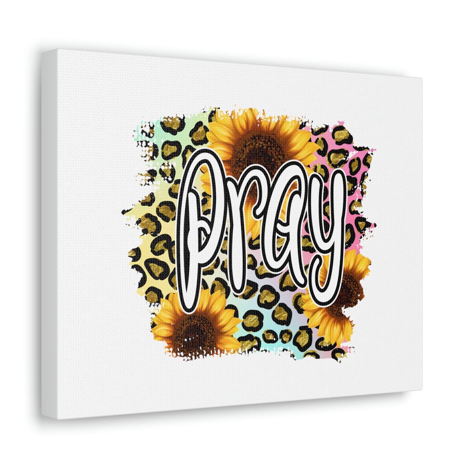 Scripture Walls Pray Colossians 4:2 Sunflower Leopard Christian Wall Art Bible Verse Print Ready to Hang Unframed-Express Your Love Gifts