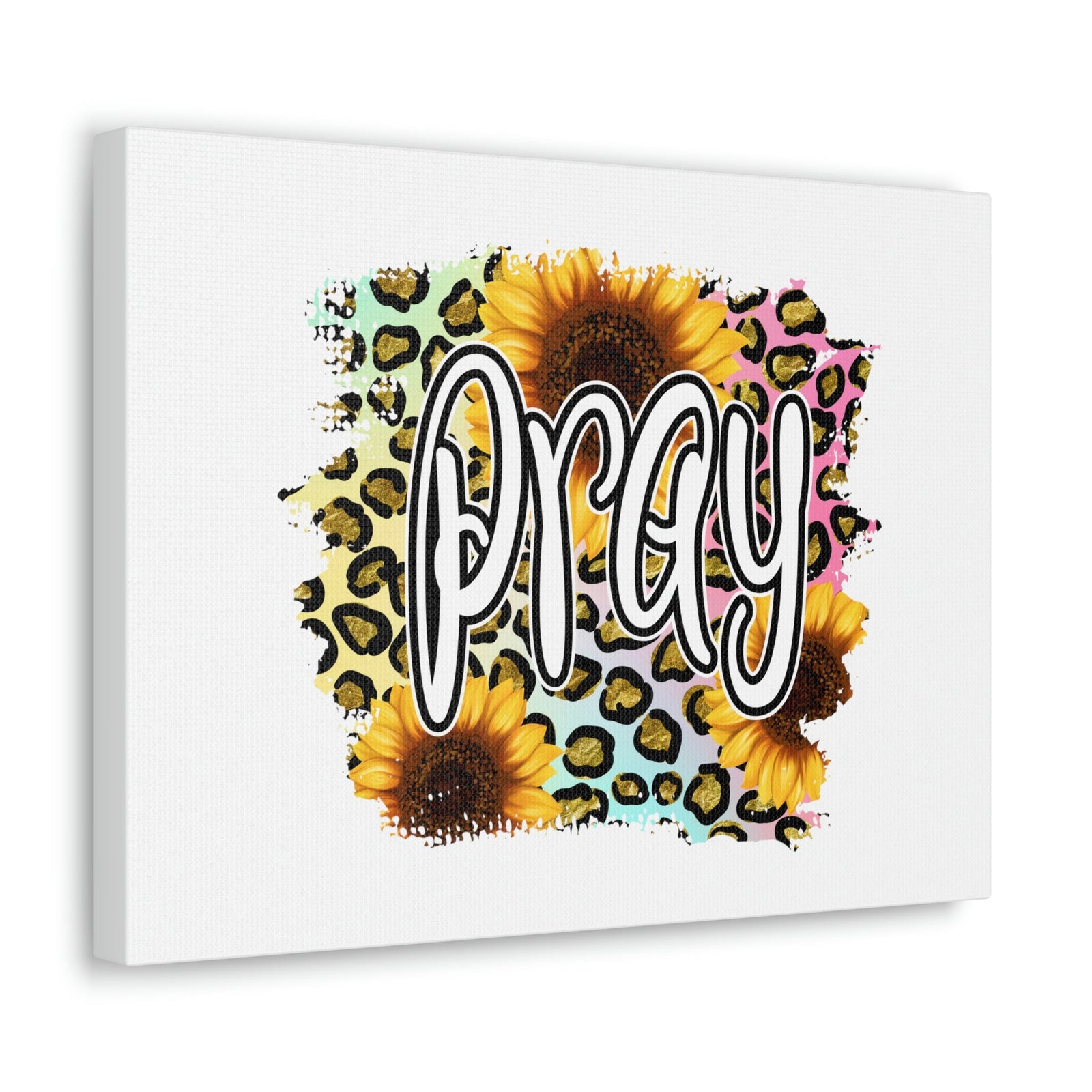 Scripture Walls Pray Colossians 4:2 Sunflower Leopard Christian Wall Art Bible Verse Print Ready to Hang Unframed-Express Your Love Gifts