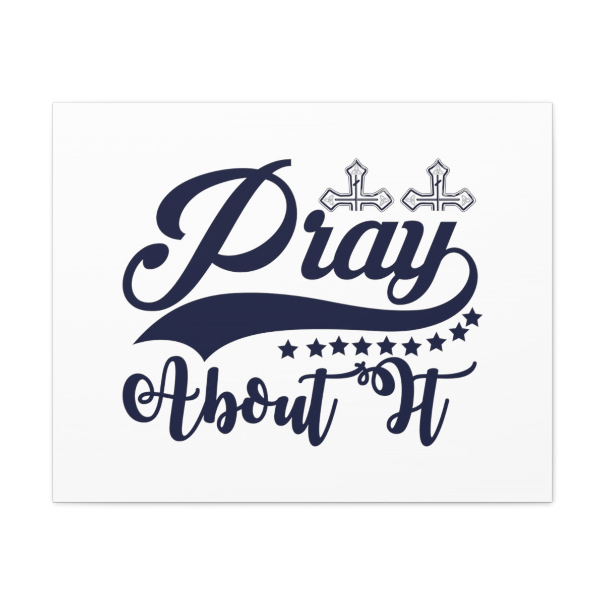 Scripture Walls Pray Cross 1 John 5:14 Christian Wall Art Bible Verse Print Ready to Hang Unframed-Express Your Love Gifts