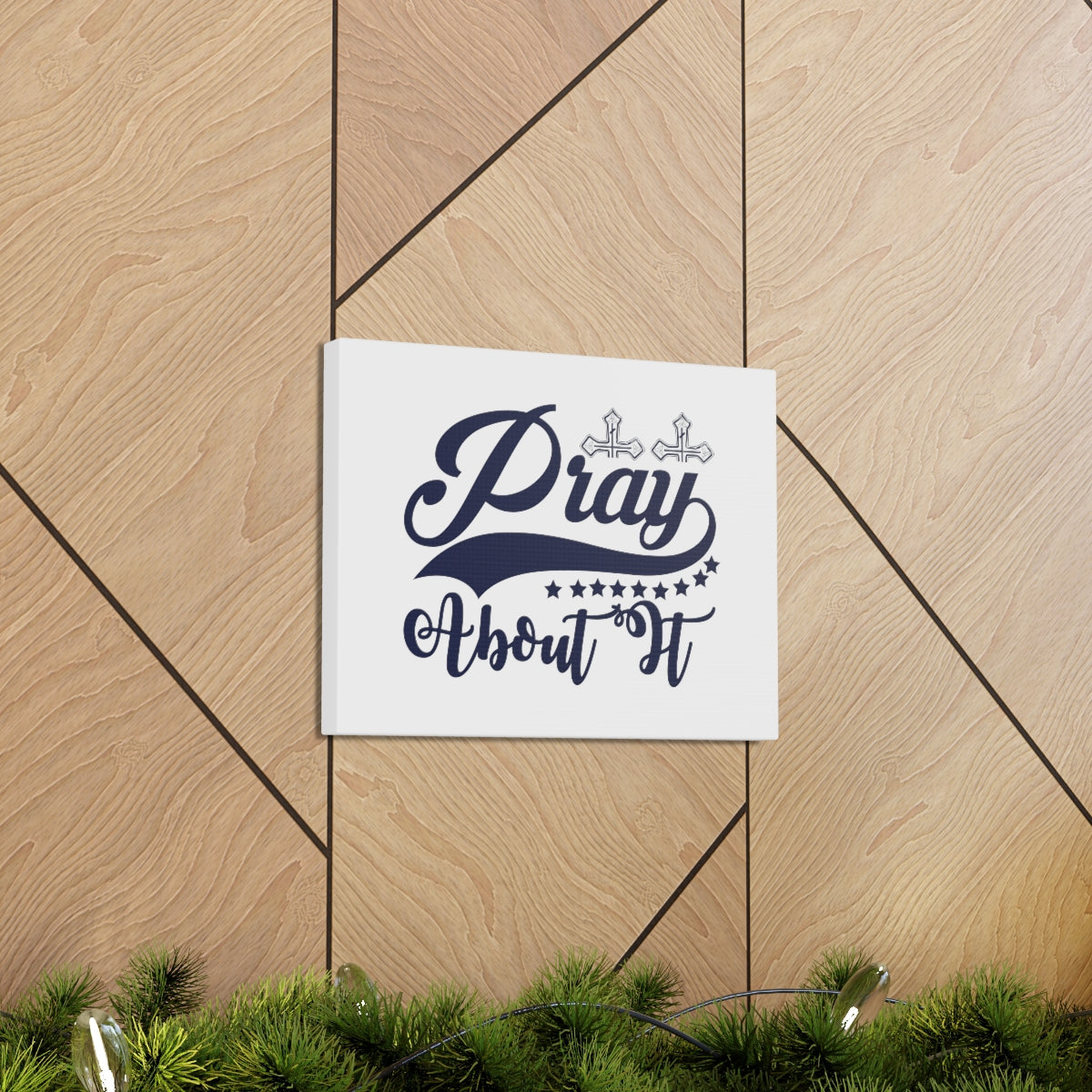 Scripture Walls Pray Cross 1 John 5:14 Christian Wall Art Bible Verse Print Ready to Hang Unframed-Express Your Love Gifts