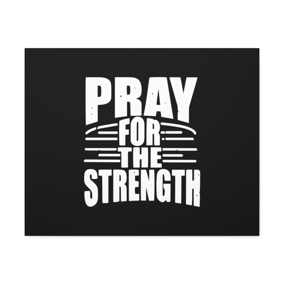 Scripture Walls Pray For The Strength Isaiah 41:10 Black Christian Wall Art Bible Verse Print Ready to Hang Unframed-Express Your Love Gifts