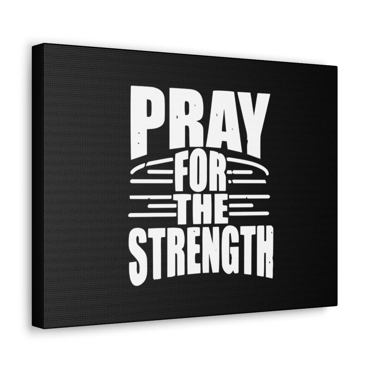 Scripture Walls Pray For The Strength Isaiah 41:10 Black Christian Wall Art Bible Verse Print Ready to Hang Unframed-Express Your Love Gifts