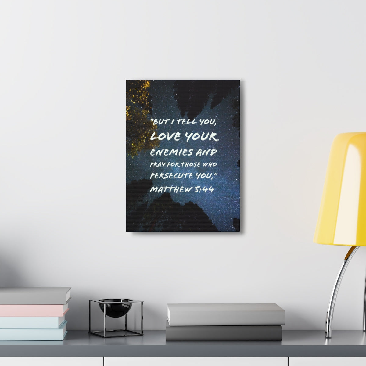 Scripture Walls Pray For Those Matthew 5:44 Bible Verse Canvas Christian Wall Art Bible Verse Print Ready To Hang Unframed-Express Your Love Gifts