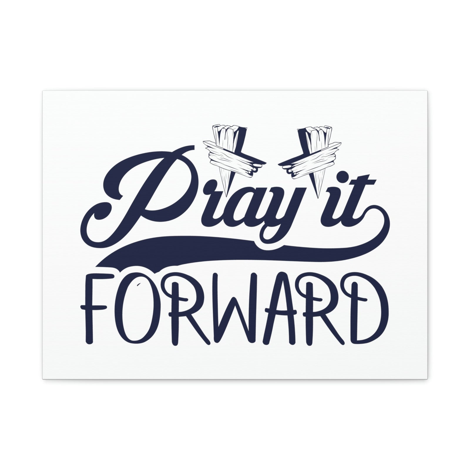 Scripture Walls Pray It Forward 1 Thessalonians 5:17 Blue Christian Wall Art Bible Verse Print Ready to Hang Unframed-Express Your Love Gifts