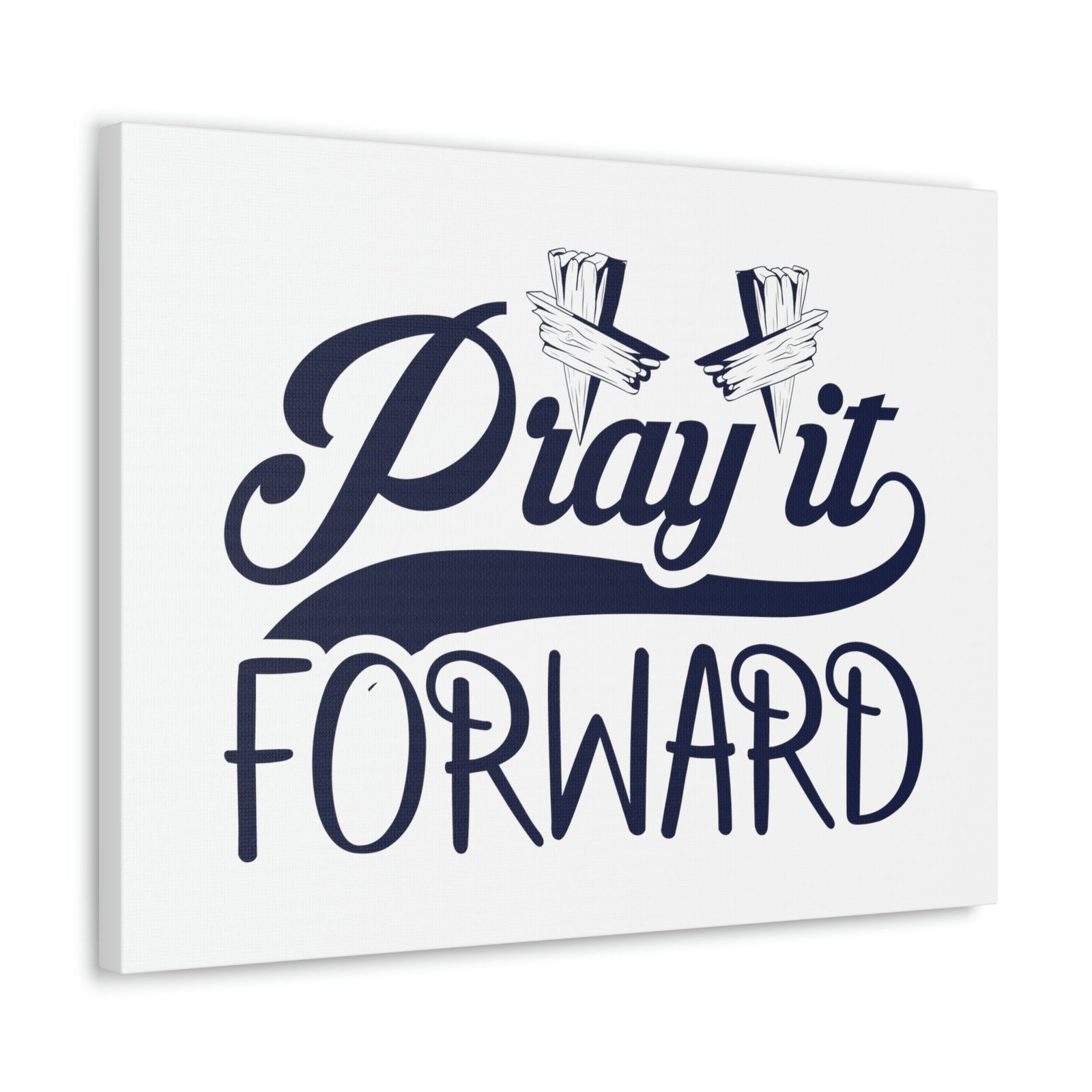 Scripture Walls Pray It Forward 1 Thessalonians 5:17 Blue Christian Wall Art Bible Verse Print Ready to Hang Unframed-Express Your Love Gifts