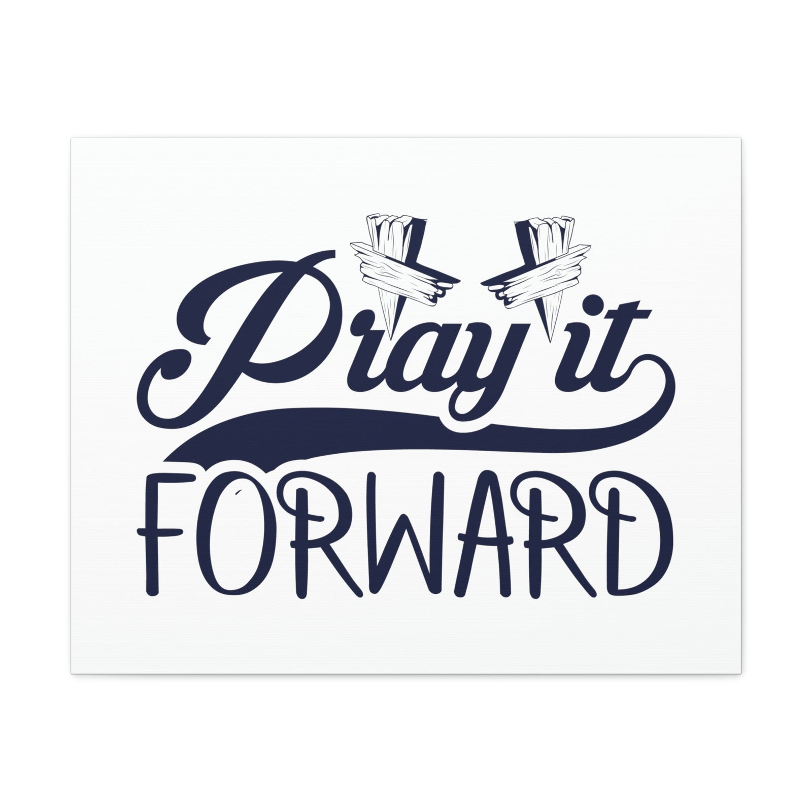 Scripture Walls Pray It Forward 1 Thessalonians 5:17 Blue Christian Wall Art Bible Verse Print Ready to Hang Unframed-Express Your Love Gifts