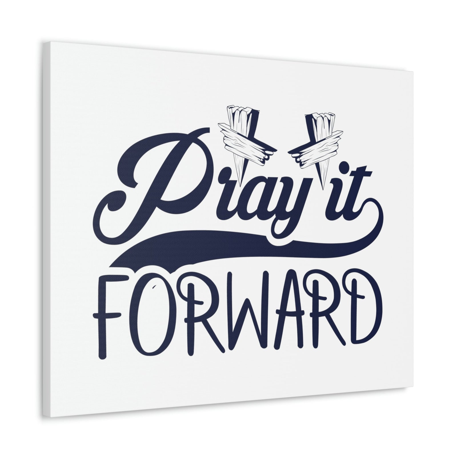 Scripture Walls Pray It Forward 1 Thessalonians 5:17 Blue Christian Wall Art Bible Verse Print Ready to Hang Unframed-Express Your Love Gifts