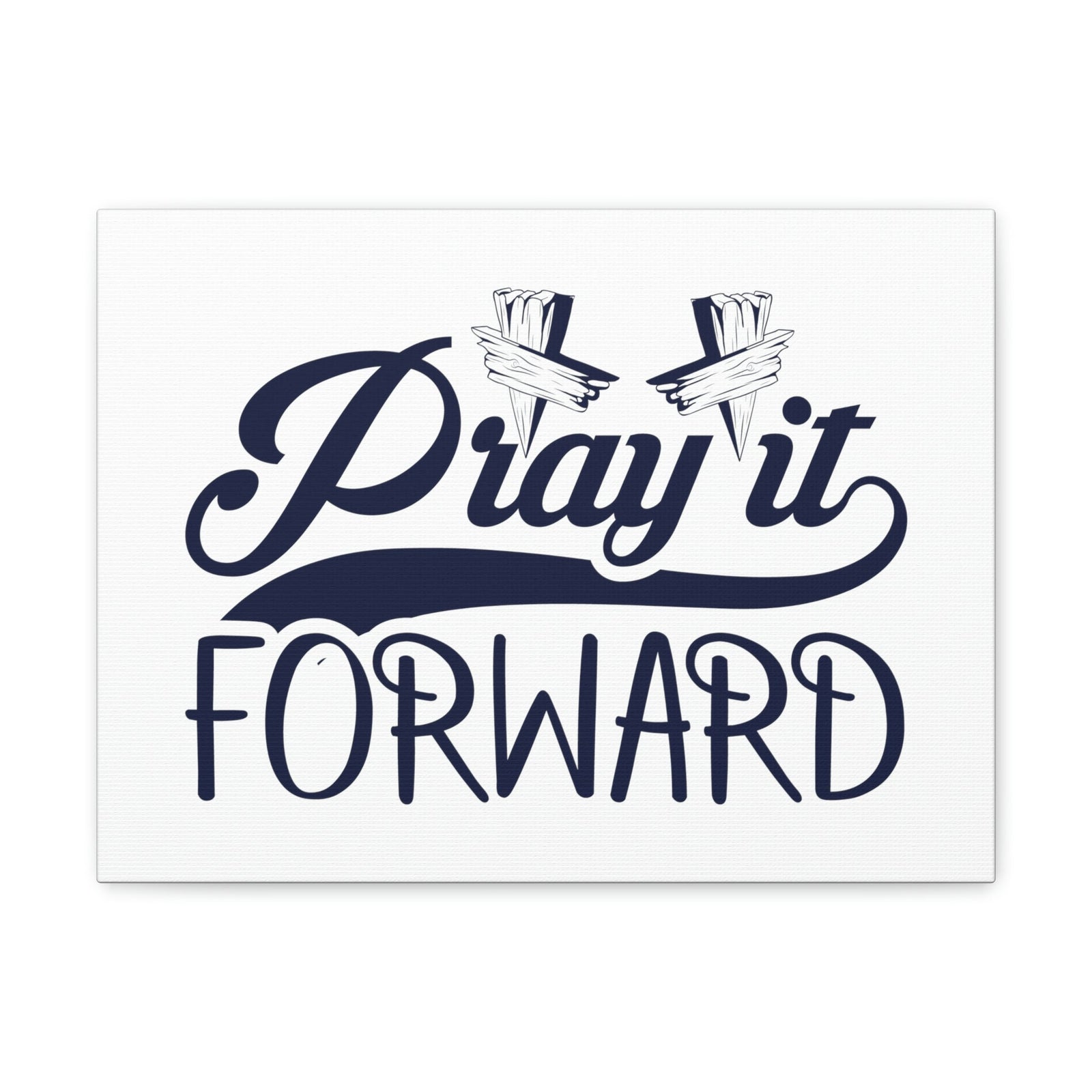 Scripture Walls Pray It Forward 1 Thessalonians 5:17 Blue Christian Wall Art Bible Verse Print Ready to Hang Unframed-Express Your Love Gifts