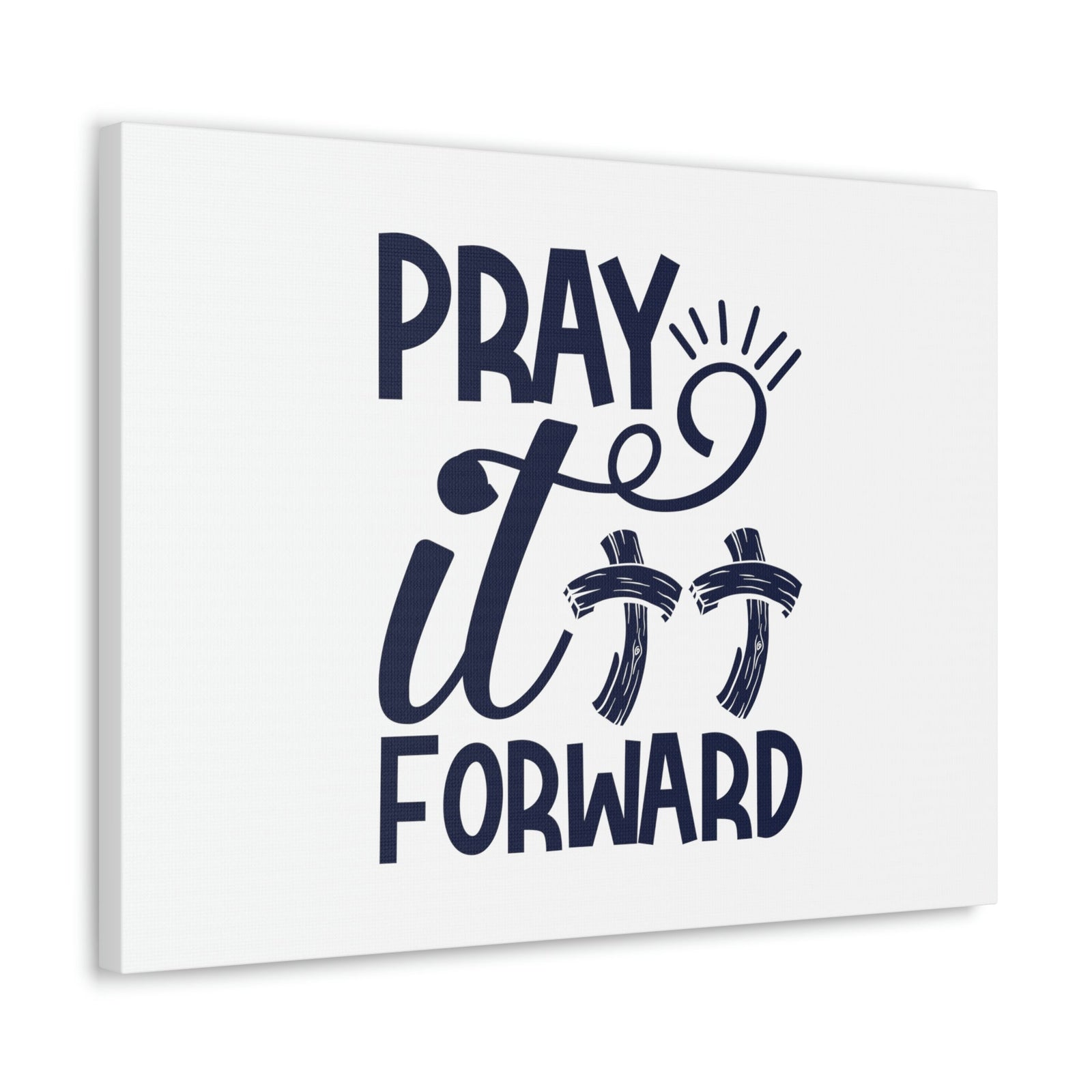 Scripture Walls Pray It Forward Romans 12:12 Double Cross Christian Wall Art Bible Verse Print Ready to Hang Unframed-Express Your Love Gifts
