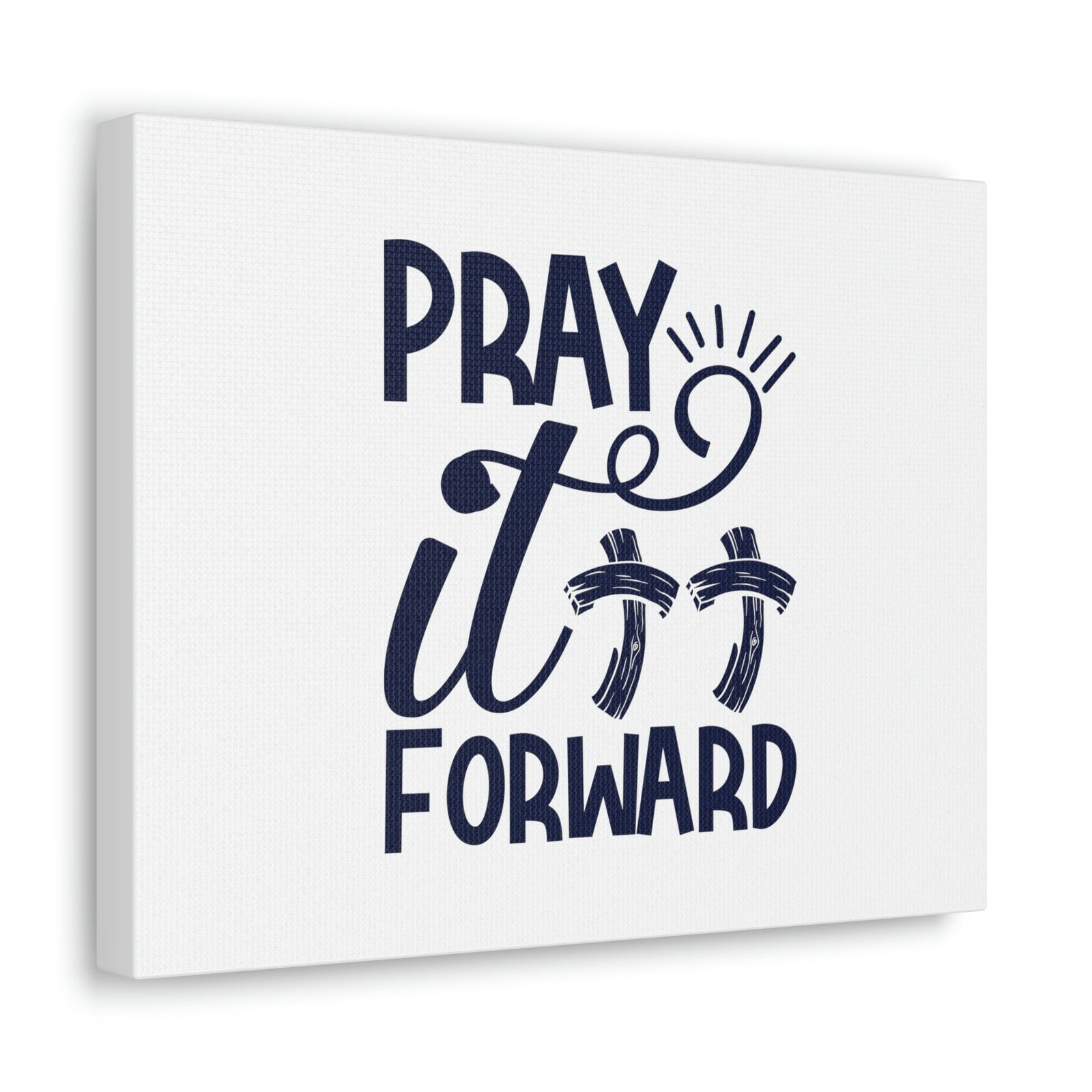 Scripture Walls Pray It Forward Romans 12:12 Double Cross Christian Wall Art Bible Verse Print Ready to Hang Unframed-Express Your Love Gifts