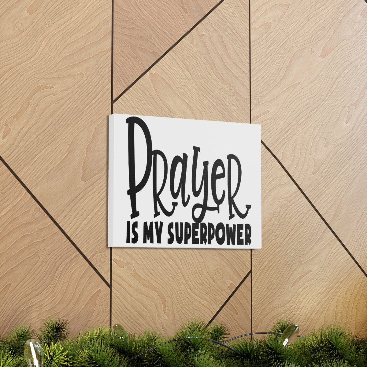 Scripture Walls Prayer Is My Superpower Mark 9:29 Christian Wall Art Print Ready to Hang Unframed-Express Your Love Gifts