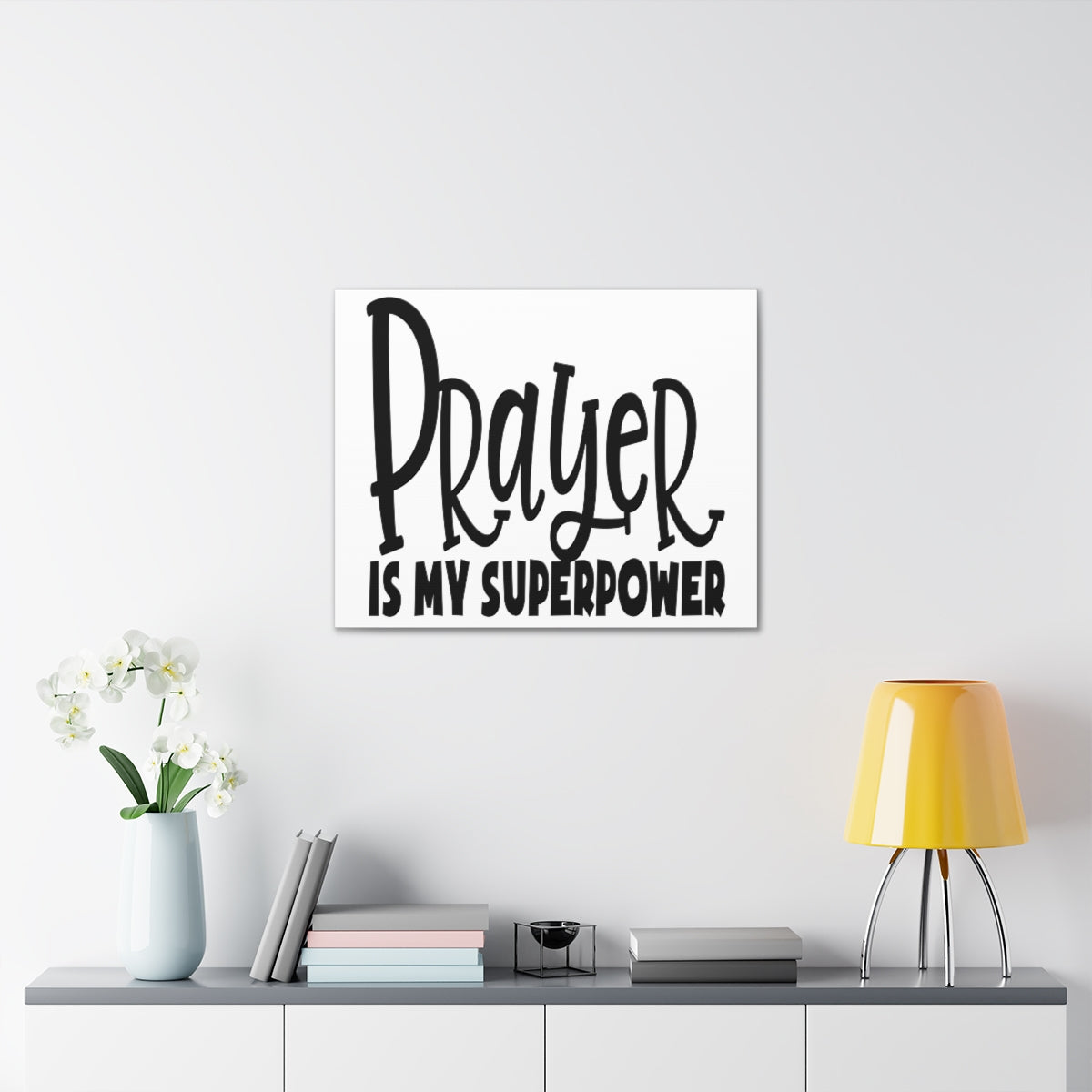 Scripture Walls Prayer Is My Superpower Mark 9:29 Christian Wall Art Print Ready to Hang Unframed-Express Your Love Gifts