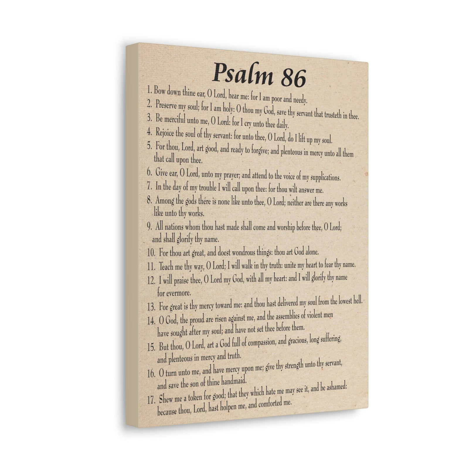 Scripture Walls Praying in Difficult Times Psalm 86:2 Bible Verse Canvas Christian Wall Art Ready to Hang Unframed-Express Your Love Gifts