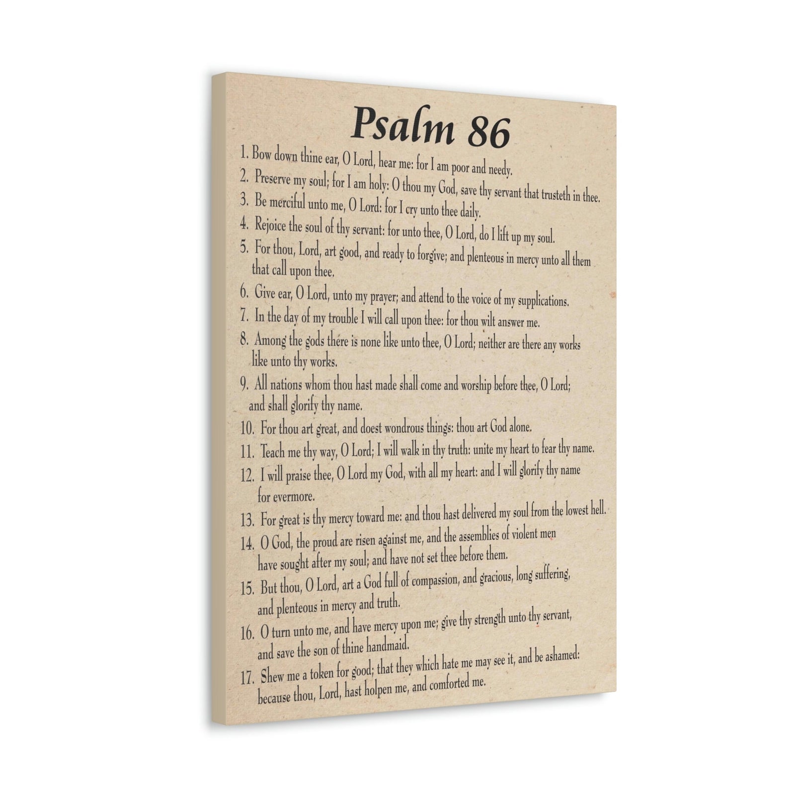 Scripture Walls Praying in Difficult Times Psalm 86:2 Bible Verse Canvas Christian Wall Art Ready to Hang Unframed-Express Your Love Gifts