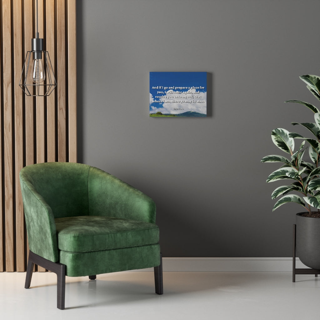 Scripture Walls PrepAre A Place John 14:3 Bible Verse Canvas Christian Wall Art Ready to Hang Unframed-Express Your Love Gifts
