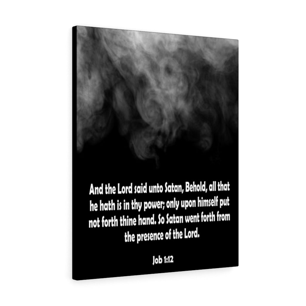 Scripture Walls Presence of the Lord Job 1:12 Bible Verse Canvas Christian Wall Art Ready to Hang Unframed-Express Your Love Gifts