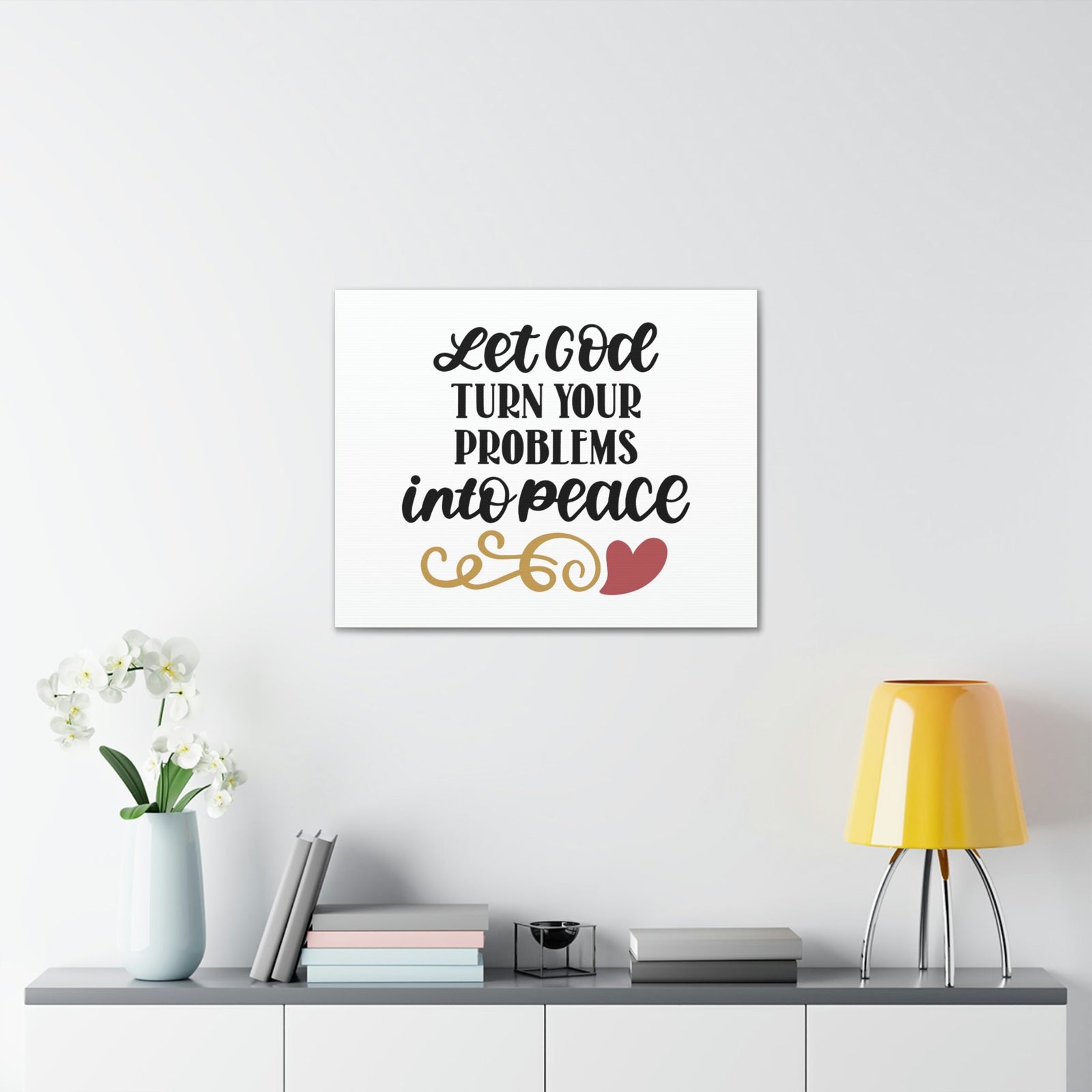 Scripture Walls Problems Into Peace Matthew 11:28 Christian Wall Art Bible Verse Print Ready to Hang Unframed-Express Your Love Gifts