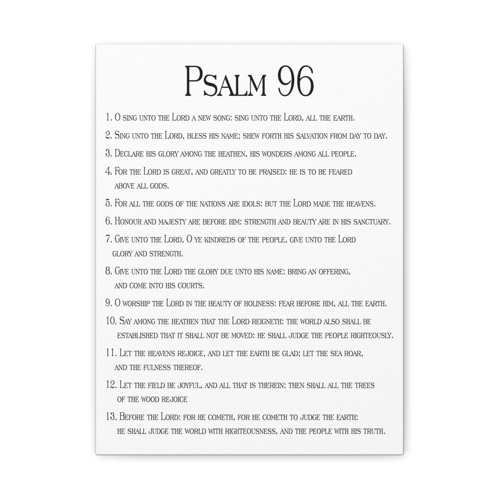 Scripture Walls Proclaiming His Glorious Wonders Psalm 96:7 Christian Wall Art Print Ready to Hang Unframed-Express Your Love Gifts
