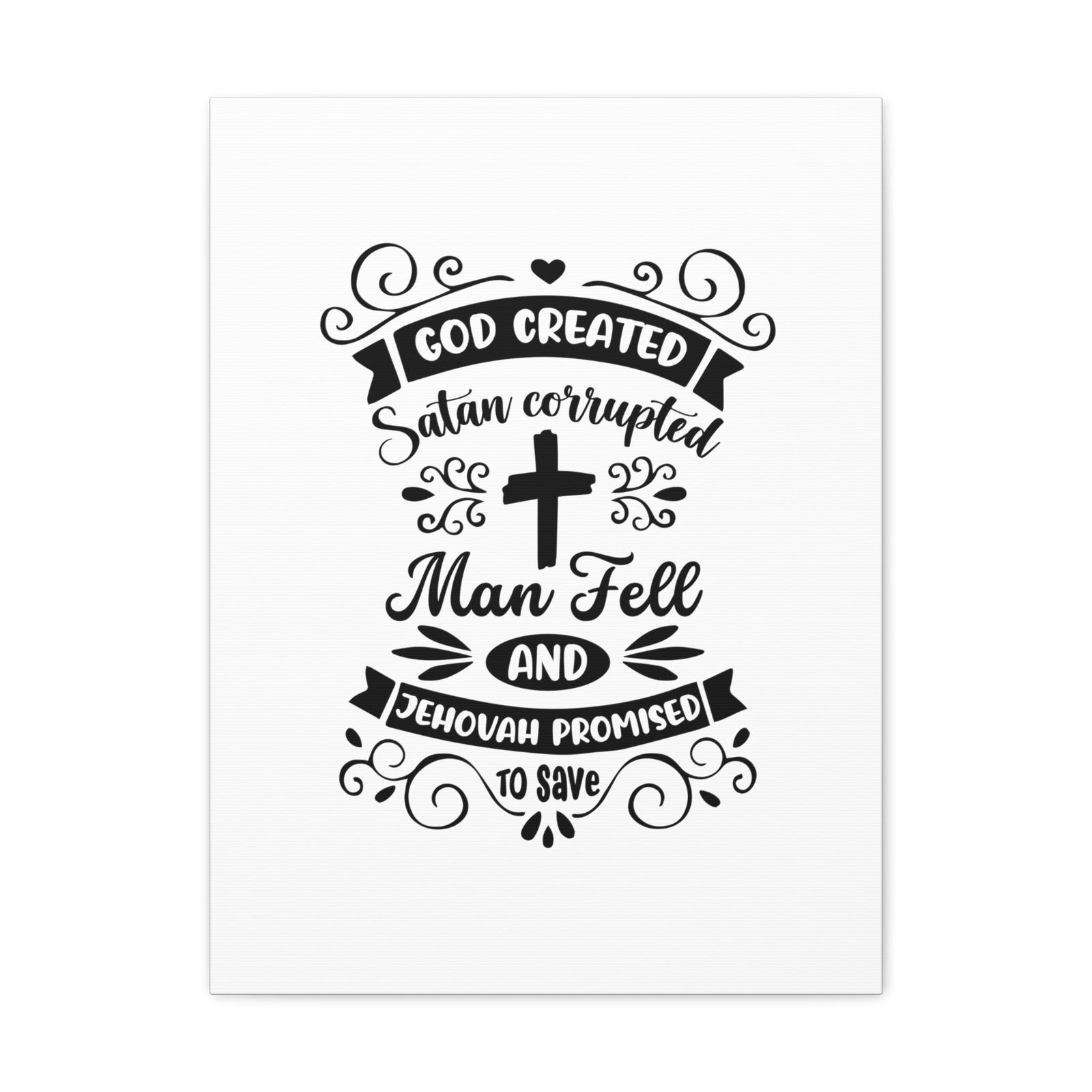 Scripture Walls Promised To Save Isaiah 45:18 Christian Wall Art Bible Verse Print Ready to Hang Unframed-Express Your Love Gifts