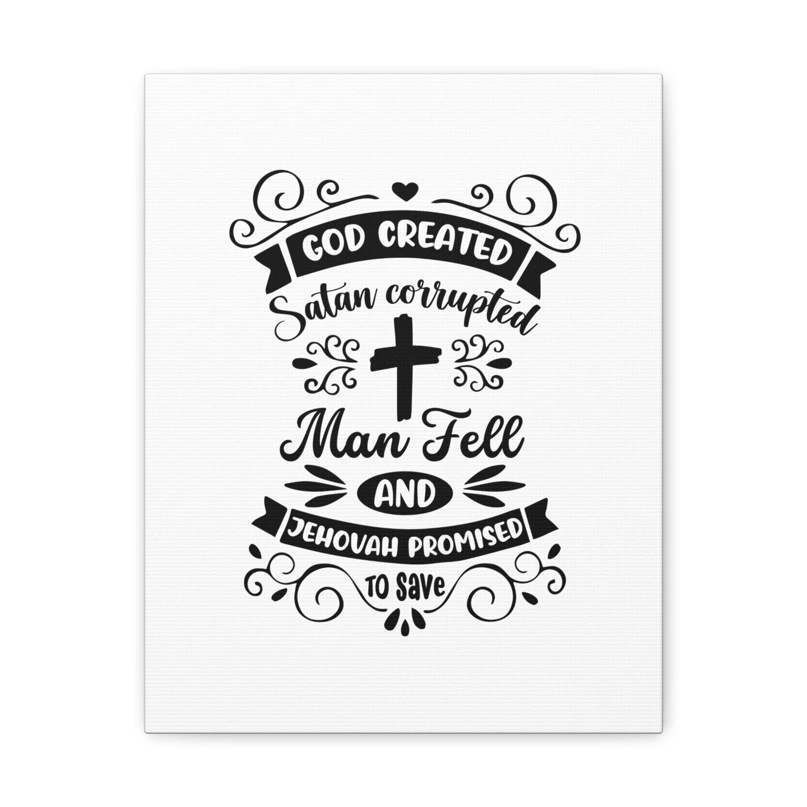 Scripture Walls Promised To Save Isaiah 45:18 Christian Wall Art Bible Verse Print Ready to Hang Unframed-Express Your Love Gifts