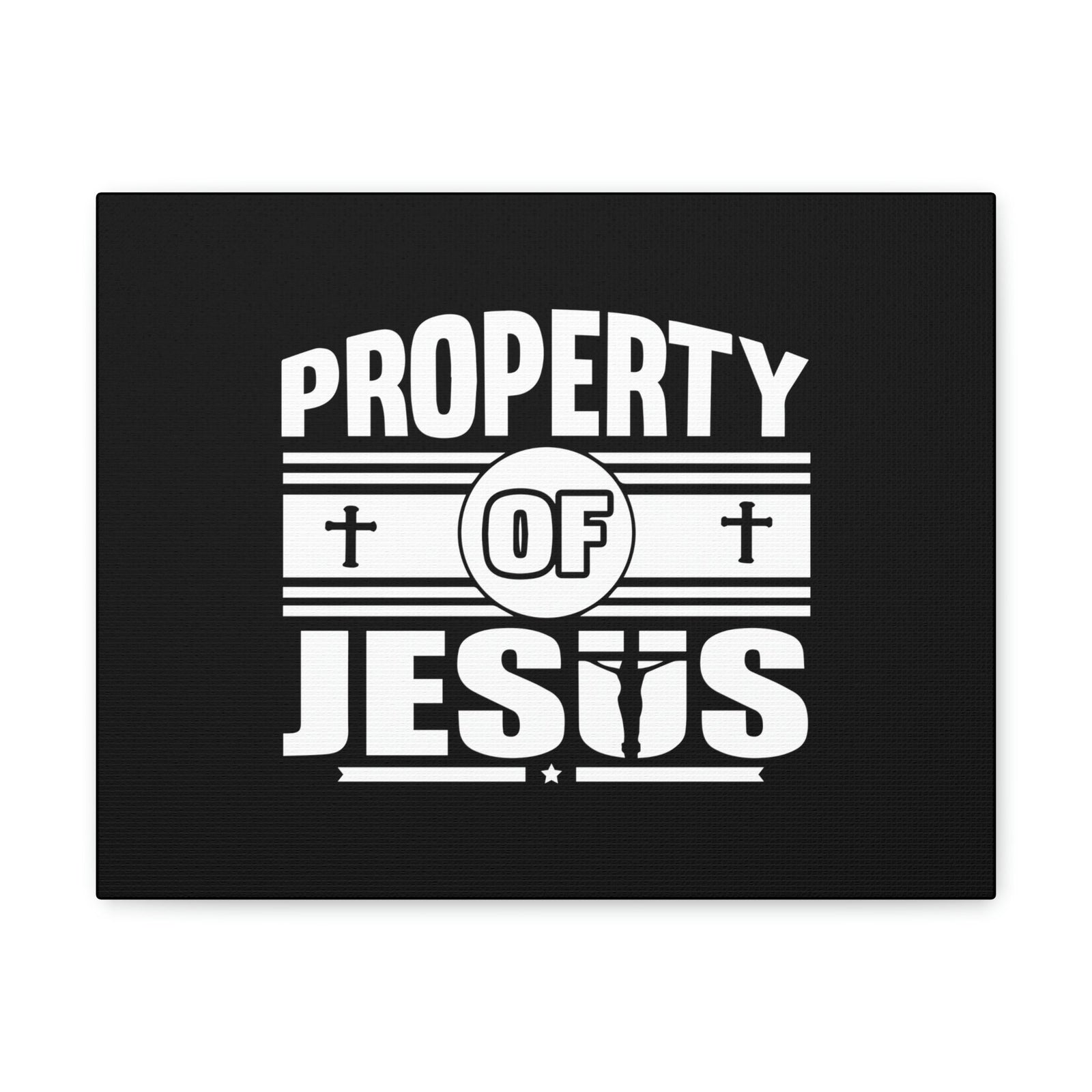 Scripture Walls Property Of Jesus 1 Corinthians 6:19 Cross Christian Wall Art Bible Verse Print Ready to Hang Unframed-Express Your Love Gifts