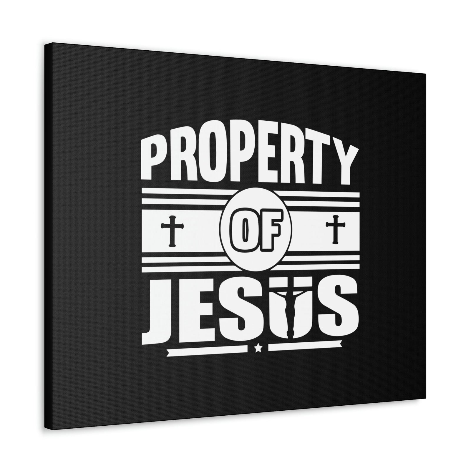 Scripture Walls Property Of Jesus 1 Corinthians 6:19 Cross Christian Wall Art Bible Verse Print Ready to Hang Unframed-Express Your Love Gifts