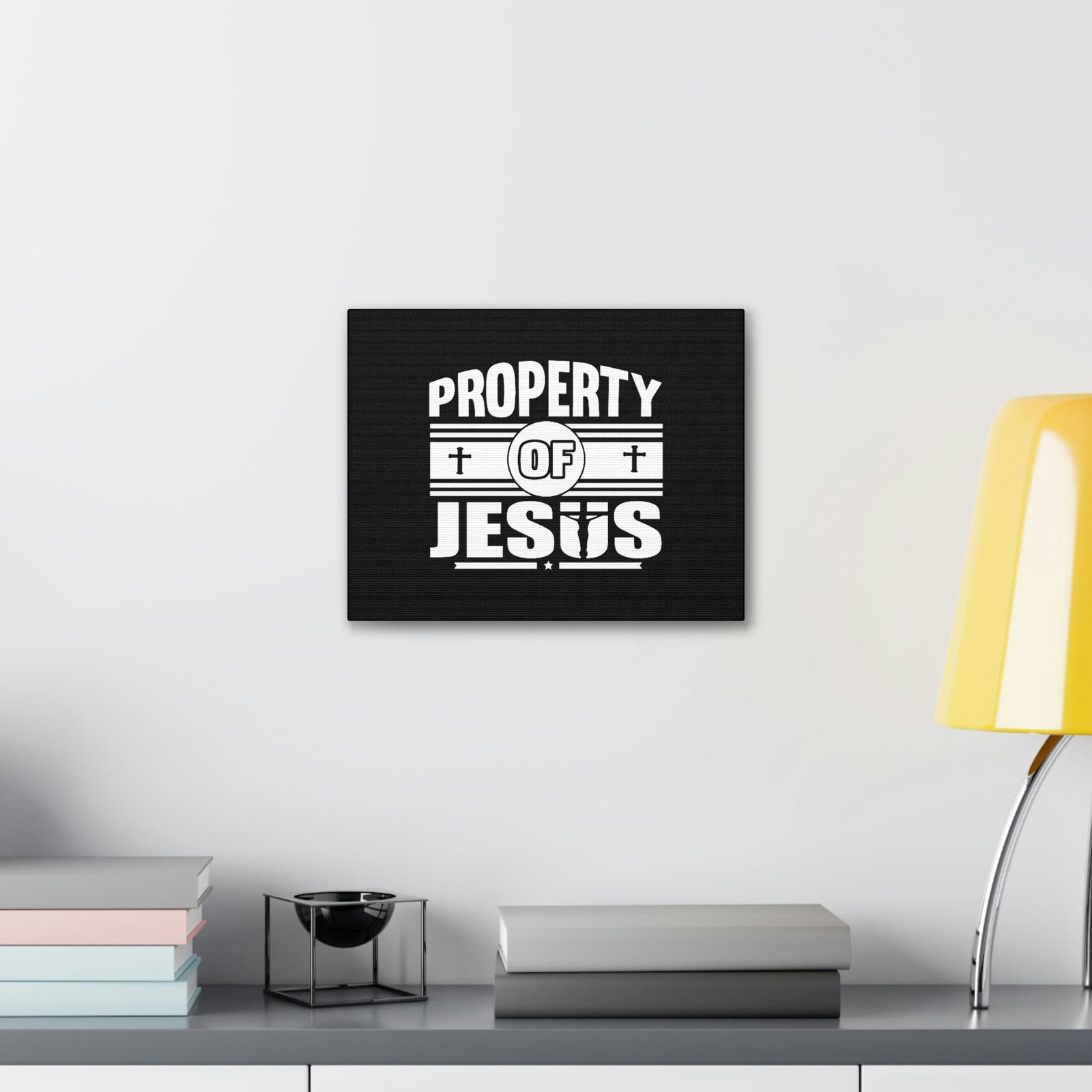 Scripture Walls Property Of Jesus 1 Corinthians 6:19 Cross Christian Wall Art Bible Verse Print Ready to Hang Unframed-Express Your Love Gifts