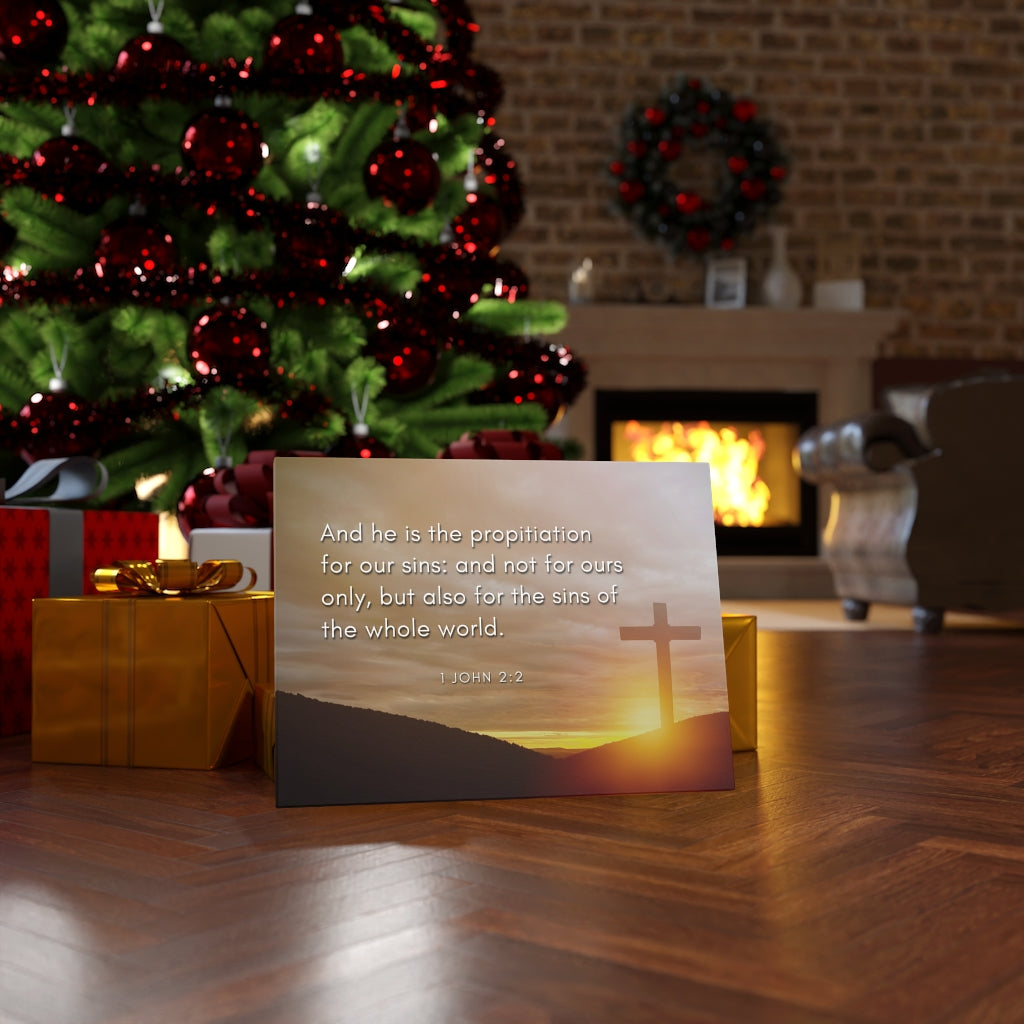 Scripture Walls Propitiation For Our Sins 1 John 2:2 Bible Verse Canvas Christian Wall Art Ready to Hang Unframed-Express Your Love Gifts
