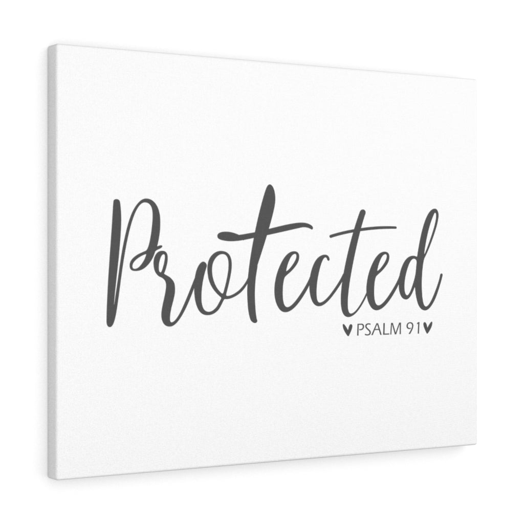 Scripture Walls Protected Psalm 91 Bible Verse Canvas Christian Wall Art Ready to Hang Unframed-Express Your Love Gifts