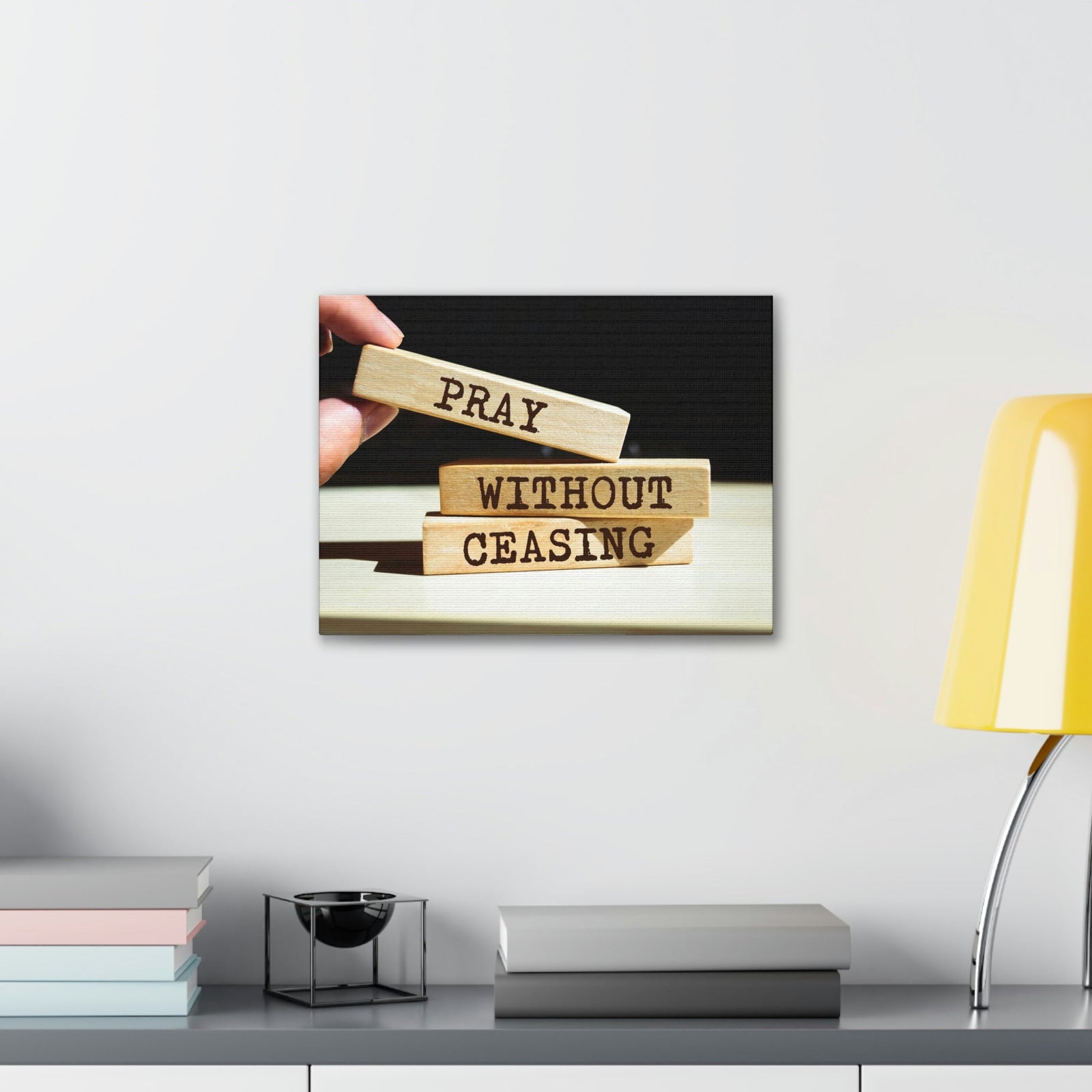 Scripture Walls Proud Without Ceasing Bible Verse Canvas Christian Wall Art Ready to Hang Unframed-Express Your Love Gifts