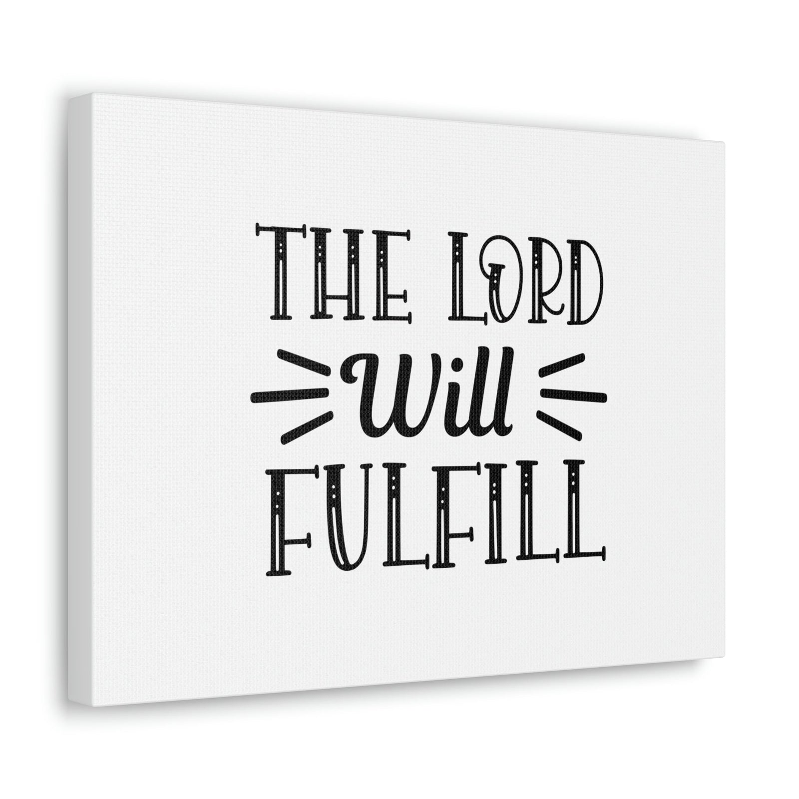 Scripture Walls Psalm 138:8 Lord Fulfills Plain Christian Wall Art Bible Verse Print Ready to Hang Unframed-Express Your Love Gifts