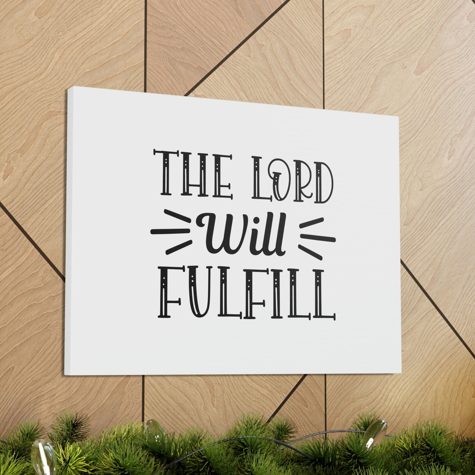 Scripture Walls Psalm 138:8 Lord Fulfills Plain Christian Wall Art Bible Verse Print Ready to Hang Unframed-Express Your Love Gifts