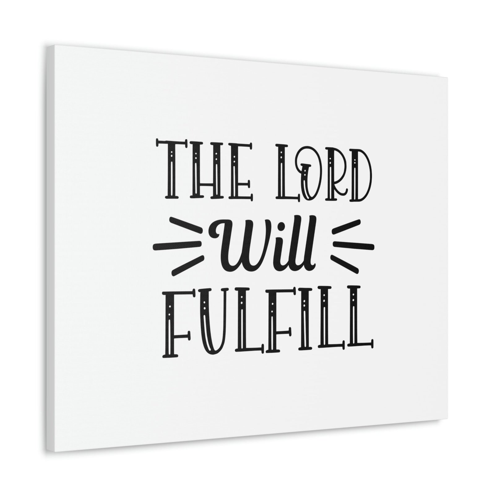 Scripture Walls Psalm 138:8 Lord Fulfills Plain Christian Wall Art Bible Verse Print Ready to Hang Unframed-Express Your Love Gifts
