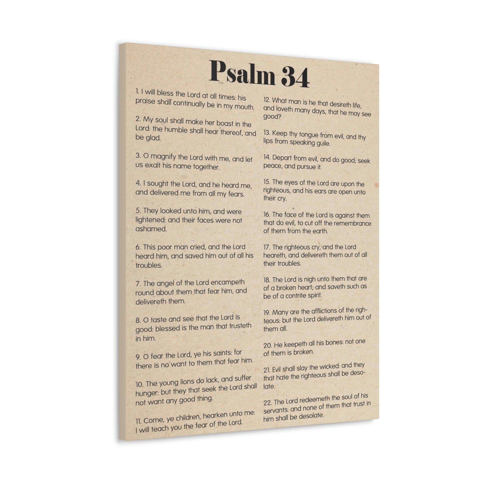 Scripture Walls Psalm 34 Brokenness to Wholeness Christian Wall Art Print Ready to Hang Unframed-Express Your Love Gifts