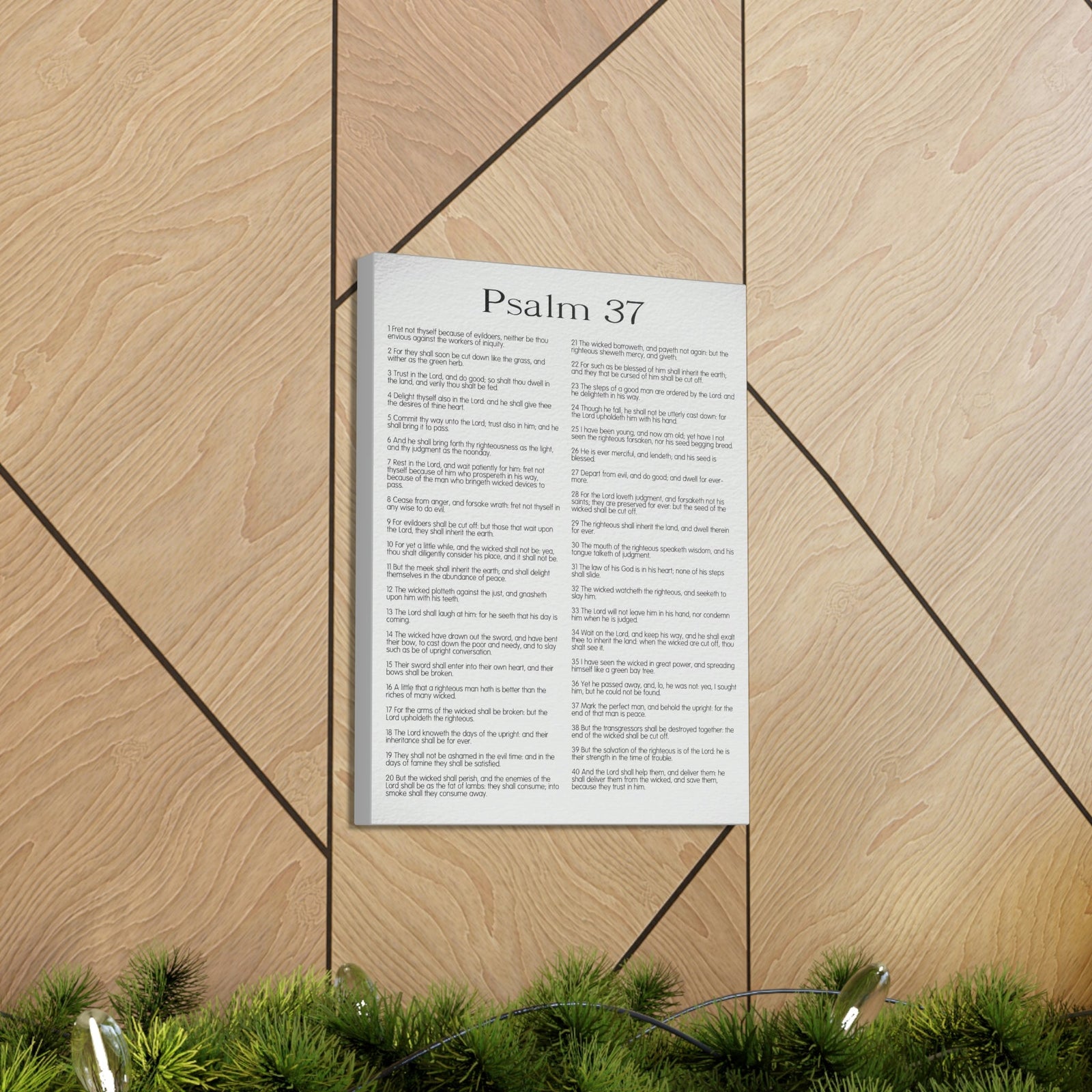 Scripture Walls Psalm 37 Delighting in His Righteousness Christian Wall Art Bible Verse Print Ready to Hang Unframed-Express Your Love Gifts