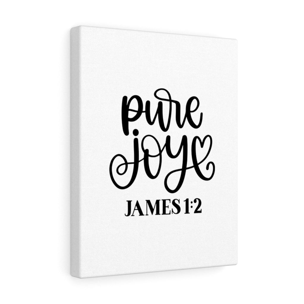Scripture Walls Pure Joy James 1:2 Bible Verse Canvas Christian Wall Art Ready to Hang Unframed-Express Your Love Gifts