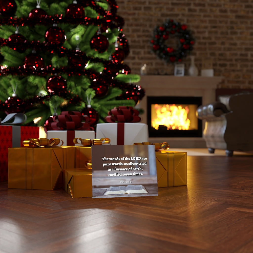 Scripture Walls Pure Words Psalm 12:6 Bible Verse Canvas Christian Wall Art Ready to Hang Unframed-Express Your Love Gifts