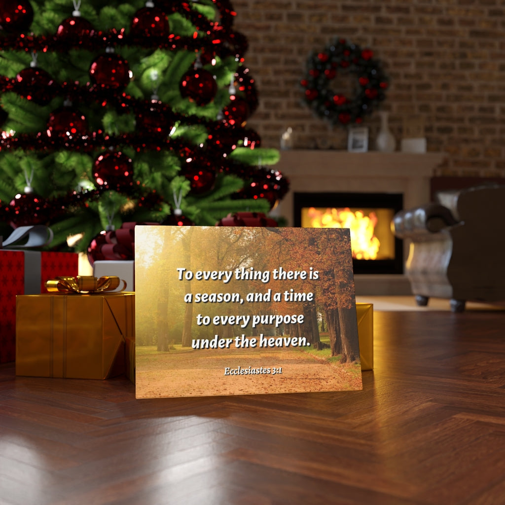 Scripture Walls Purpose Ecclesiastes 3:1 Bible Verse Canvas Christian Wall Art Ready to Hang Unframed-Express Your Love Gifts
