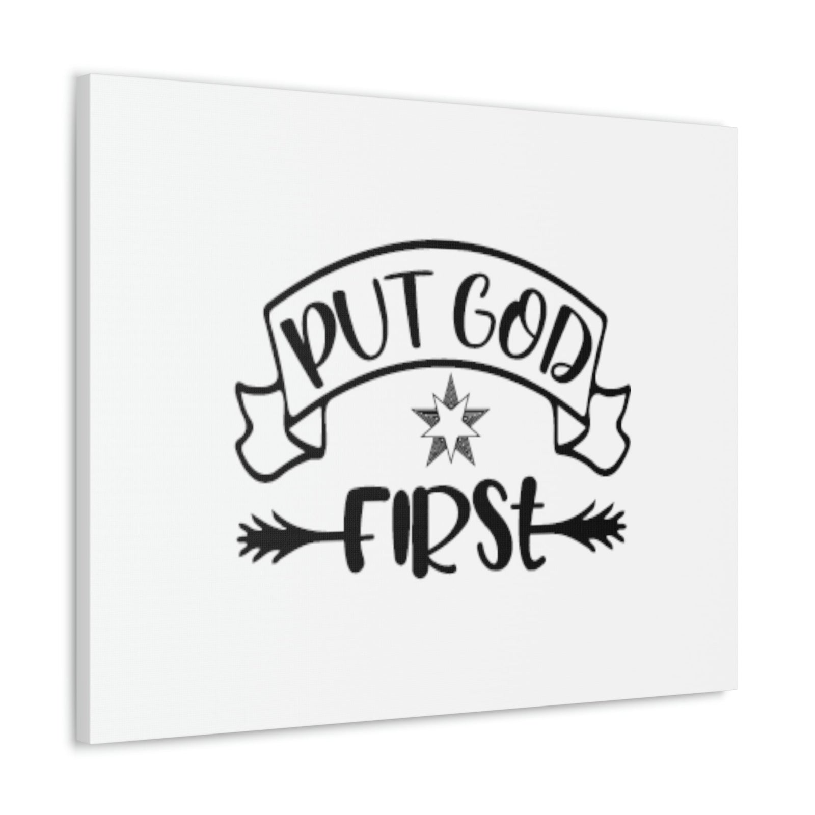Scripture Walls Put God First Matthew 6:33 Christian Wall Art Bible Verse Print Ready to Hang Unframed-Express Your Love Gifts