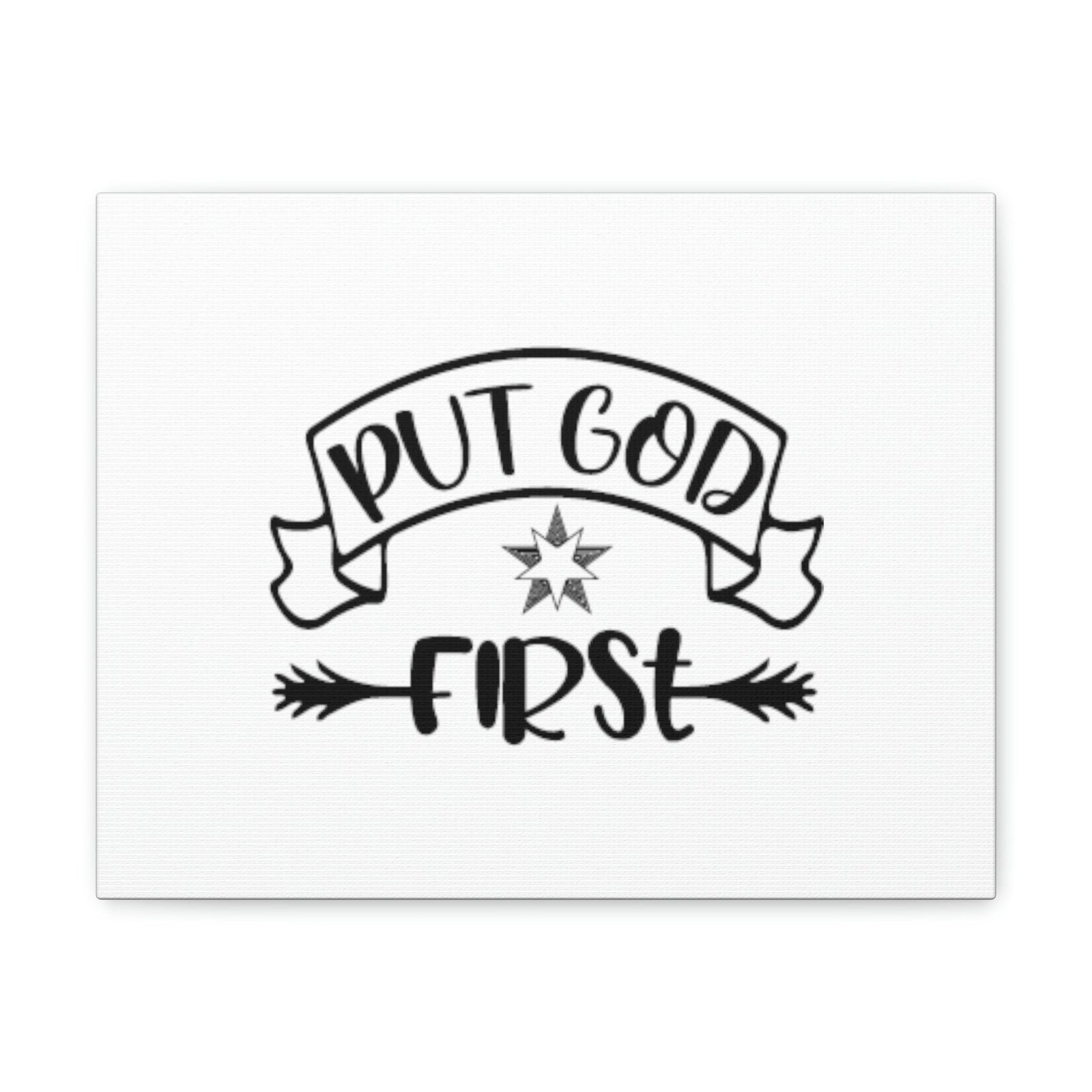 Scripture Walls Put God First Matthew 6:33 Christian Wall Art Bible Verse Print Ready to Hang Unframed-Express Your Love Gifts