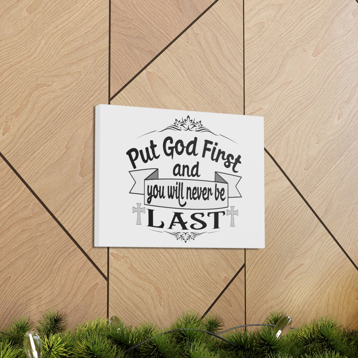 Scripture Walls Put God First Matthew 6:33 Christian Wall Art Print Ready to Hang Unframed-Express Your Love Gifts