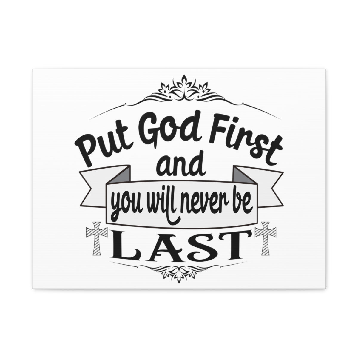 Scripture Walls Put God First Matthew 6:33 Christian Wall Art Print Ready to Hang Unframed-Express Your Love Gifts