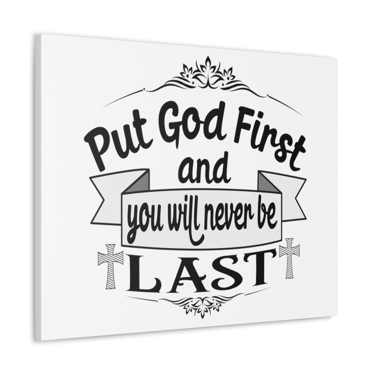 Scripture Walls Put God First Matthew 6:33 Christian Wall Art Print Ready to Hang Unframed-Express Your Love Gifts