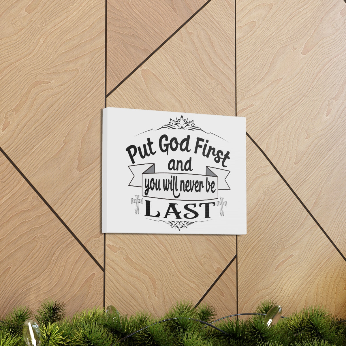 Scripture Walls Put God First Matthew 6:33 Christian Wall Art Print Ready to Hang Unframed-Express Your Love Gifts