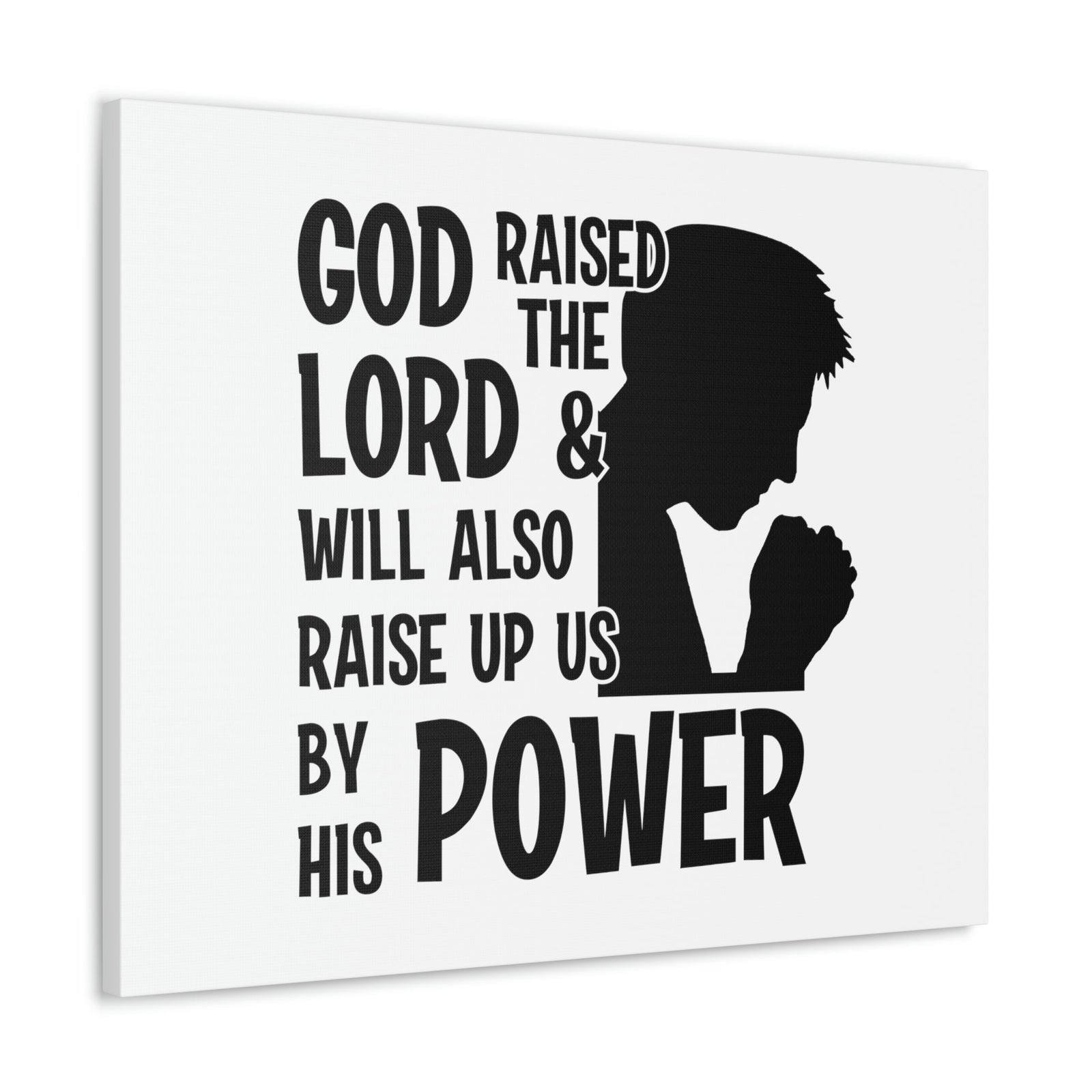 Scripture Walls Raise Us Up By His Power 1 Corinthians 6:14 Christian Wall Art Bible Verse Print Ready to Hang Unframed-Express Your Love Gifts