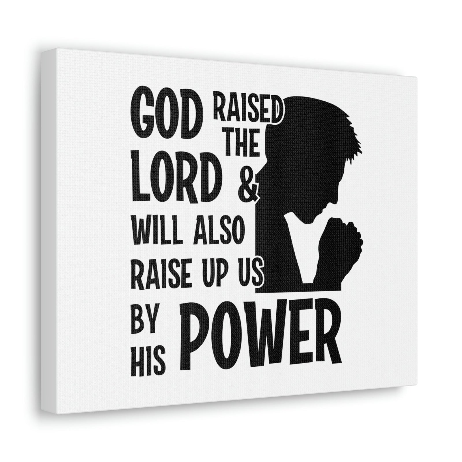 Scripture Walls Raise Us Up By His Power 1 Corinthians 6:14 Christian Wall Art Bible Verse Print Ready to Hang Unframed-Express Your Love Gifts